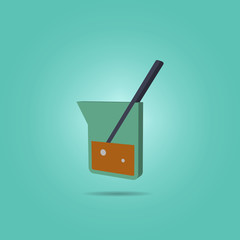 Stick in vitro isometric icon. Simple color vector of science icons for ui and ux, website or mobile application
