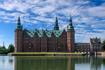 Fototapeta na wymiar Hillerod, Denmark. Frederiksborg Castle – the residence of Danish kings