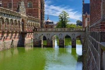 Naklejka premium Hillerod, Denmark. Frederiksborg Castle – the residence of Danish kings
