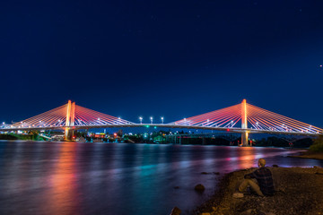 Obraz premium Lights on Bridge