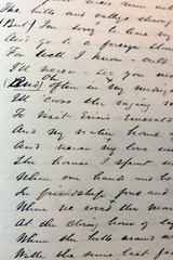 old style English hand writing