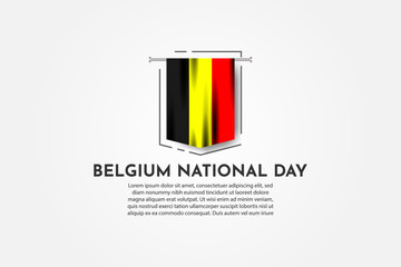 Belgium National Day Vector illustration Templat Design