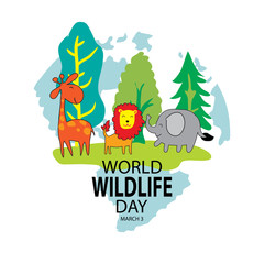 World Wildlife Day concept, March 3