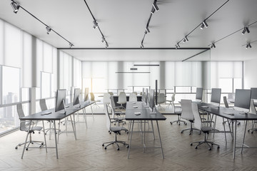 Modern coworking office interior