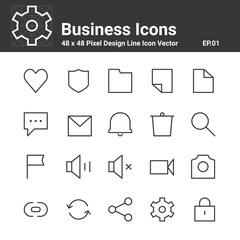 Business Icons Symbol Vector illustration