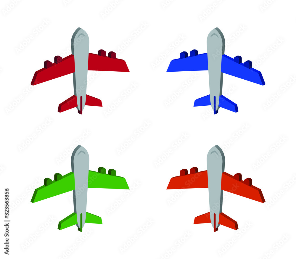 Sticker airplane