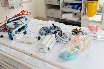 Fototapeta na wymiar Medical equipment in hospital