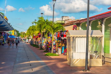 Fototapeta premium View of Cozumel, Quintana Roo, Mexico