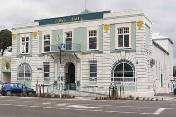 Fototapeta na wymiar The Taihape Town Hall in the Rangitikei District, Manawatu / Wanganui, New Zealand.