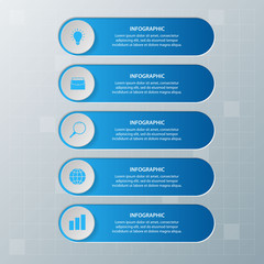 Infographic elements. Business concept timeline. Modern infograph template. Can use for workflow layout, diagram, banner, webdesign, presentation. Vector illustration.