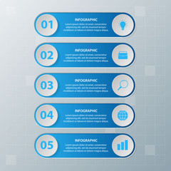 Infographic elements. Business concept timeline. Modern infograph template. Can use for workflow layout, diagram, banner, webdesign, presentation. Vector illustration.