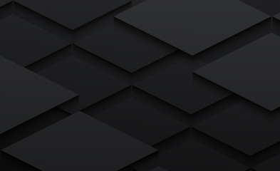 squae daimond pattern Abstract 3d vector black background,grunge surface-illustration,abstract