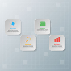 Infographic elements. Business concept timeline. Modern infograph template. Can use for workflow layout, diagram, banner, webdesign, presentation. Vector illustration.