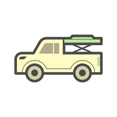 Fototapeta premium pickup accessory icon