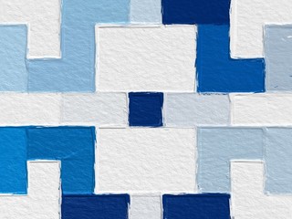 Fototapeta premium Colorful square pattern with a rough texture background. Background texture wall and have copy space for text. Picture for creative wallpaper or design art work.