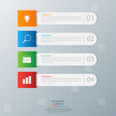 Infographic elements. Business concept timeline. Modern infograph template. Can use for workflow layout, diagram, banner, webdesign, presentation. Vector illustration.