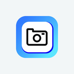 Icon Camera Vector Line Art, Camera Icon Vector