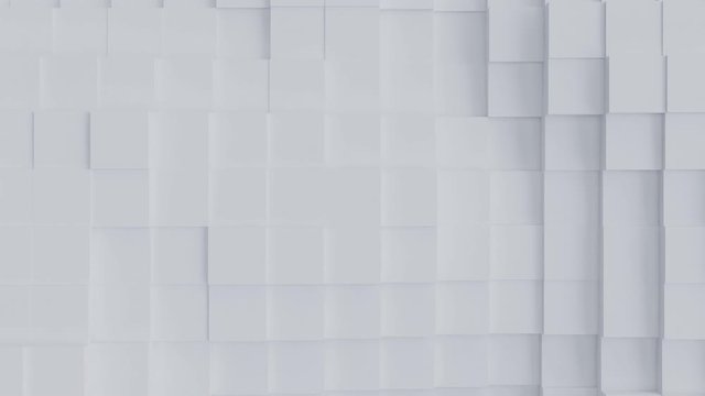 Abstract Square Geometric Surface Loop pattern on white background.