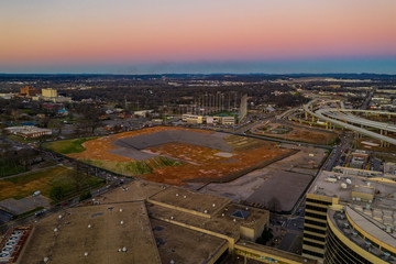 Construction and development Downtown Birmingham Alabama 2020
