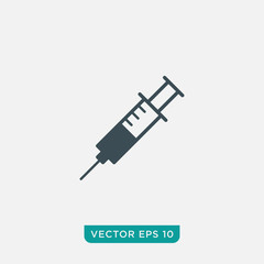 Fototapeta premium Syringe Icon Design, Vector EPS10