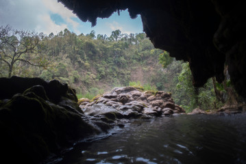 spring water in the cave