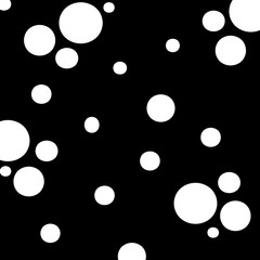 black and white polka dot