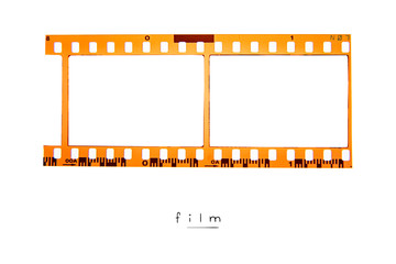 (35 mm.) film frame.With white space.film camera.	