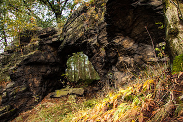 rock gate in the saxon switzerland