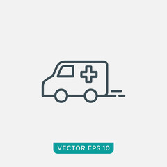 Ambulance Icon Design, Vector EPS10