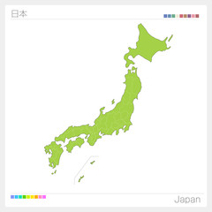 日本の地図・Japan