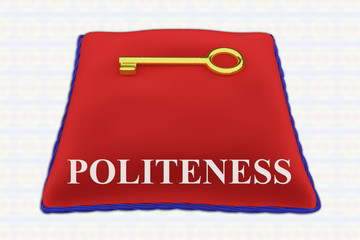 POLITENESS - attitude concept