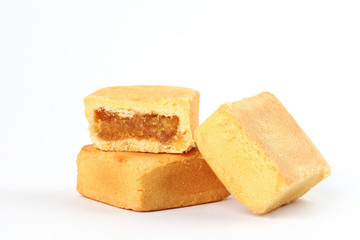 Chinese Taiwanese style cake stuffed with pineapple feeling