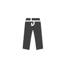 Men Trousers vector icon. filled flat sign for mobile concept and web design. Long Pants, clothes glyph icon. Symbol, logo illustration. Vector graphics