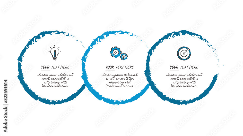 Aufkleber business data visualization. process chart. abstract elements of graph, diagram with steps, options,
