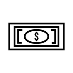 bill money dollar isolated icon