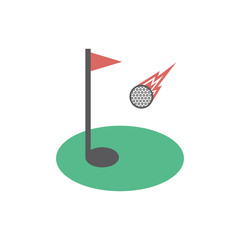 Golf icon. Vector signs for web graphics