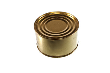 stew in a jar isolated on white background