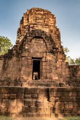 Fototapeta premium Tower of the ancient city of Muang Singh