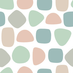 Abstract seamless pattern with hand drawn textures. Vector background.