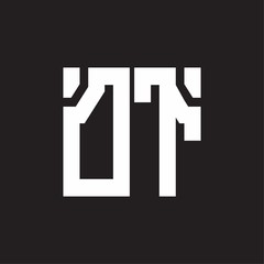 DT Logo with squere shape design template