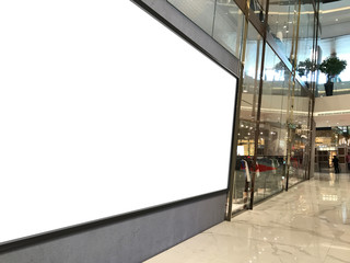 Shop Front Mockup with Signage, Billboard for Easily Replacement With Graphic Photo Template