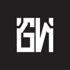 GN Logo with squere shape design template