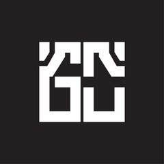 GO Logo with squere shape design template