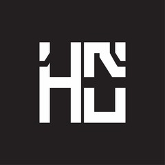 HO Logo with squere shape design template