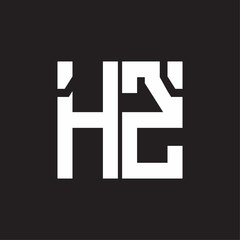 HZ Logo with squere shape design template