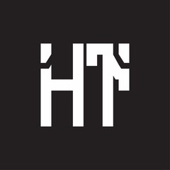 HT Logo with squere shape design template