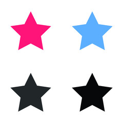 Fototapeta premium Star related glyph icon, Rank symbol. Favorite sign