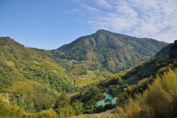 Fototapeta na wymiar Mountain landscape View Resort. in the Hsinchu,Taiwan.
