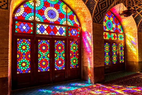 Nasir Al-Mulk Mosque windows
