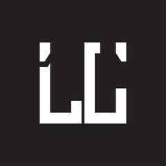 Fototapeta premium LL Logo with squere shape design template